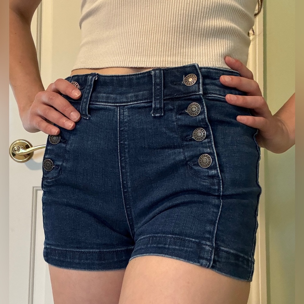 American Eagle Button Front Shorts